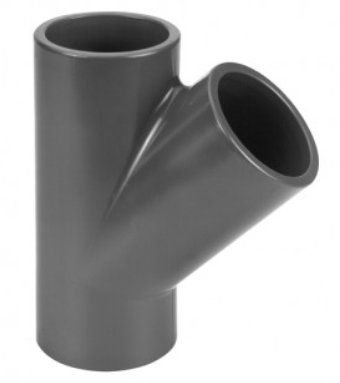 PVC-Stuk 45gr T-stuk