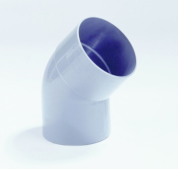 PVC Bocht 45gr m-s