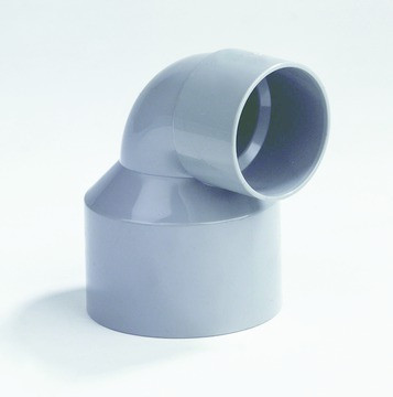 20022159000 PVC Verl. bocht 75x50 2xlv 90gr gri