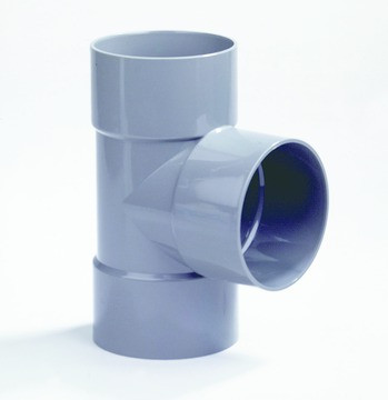 PVC T-stuk 90gr 3x mof