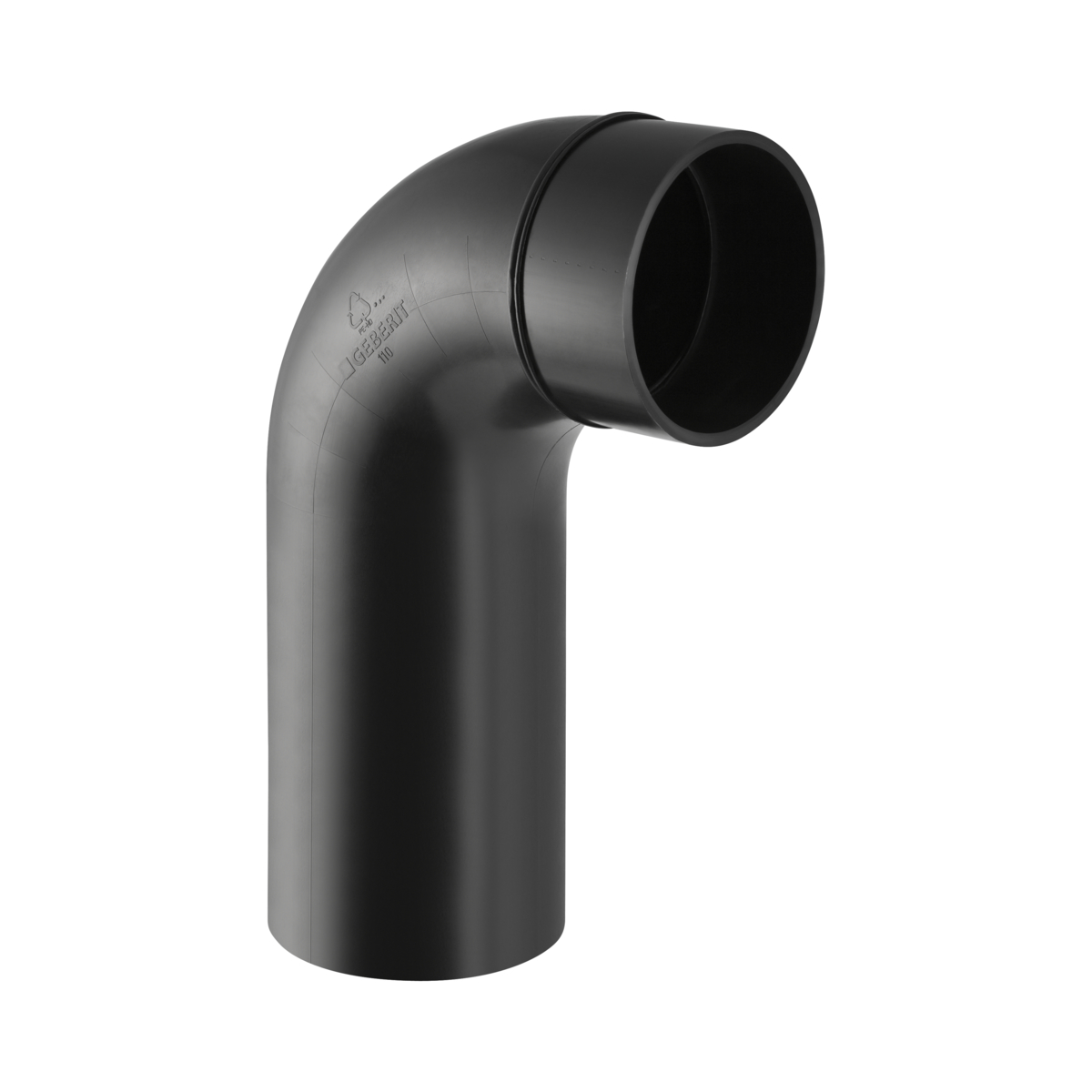 GN365051161 Geberit PE 88,5gr Gelaste Bocht 75mm (lang)