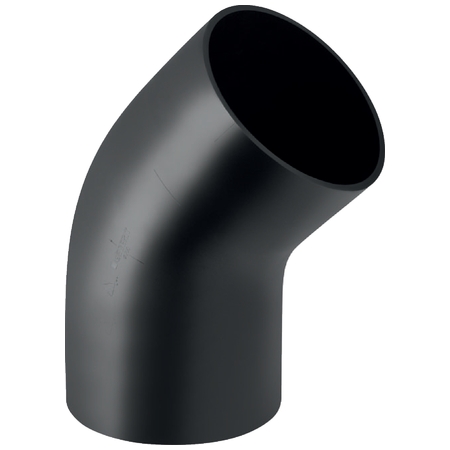 37004516100 Geberit PE 45gr Gelaste Bocht 200mm