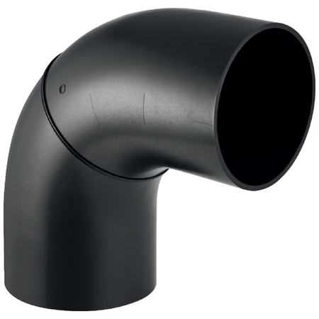 37005516100 Geberit PE 90gr Gelaste Bocht 200mm