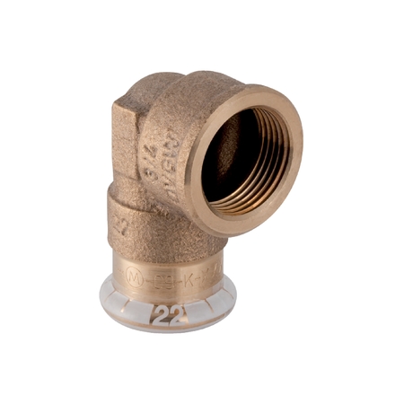GN638570000 Geberit Mapress Schroefbus Bocht 35x1.1/4 (pers x bi.dr. brons)