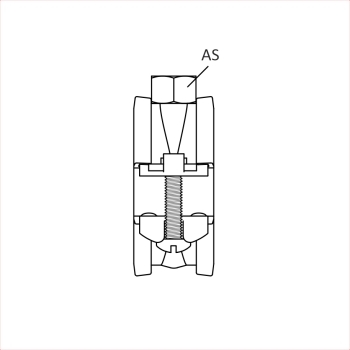 Beugel 74-80mm M8 (EPDM inlage, elect. verz.) (VP=25) detail 3