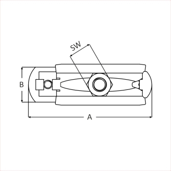 Beugel 74-80mm M8 (EPDM inlage, elect. verz.) (VP=25) detail 4
