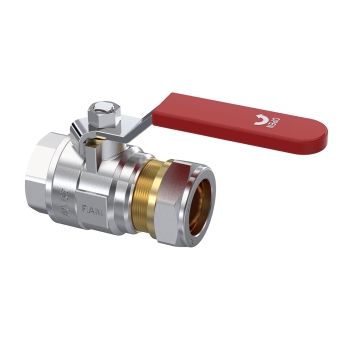 RU282116000 Raminex Kogelkraan Vernikkeld 1/2"" x 15mm (bi.dr. x knel) (messing, r