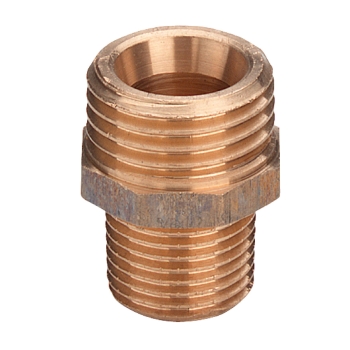 VN441517000 Viega Overgang Draadnippel 1/2x3/8 (G-draad, R-draad, Brons)