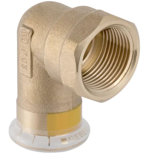Mapress Cu gas overgangsknie 90gr met binnendraad