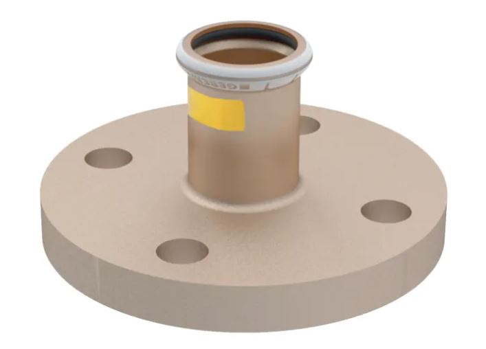 Mapress Cu gas flens PN10/16 met persmof