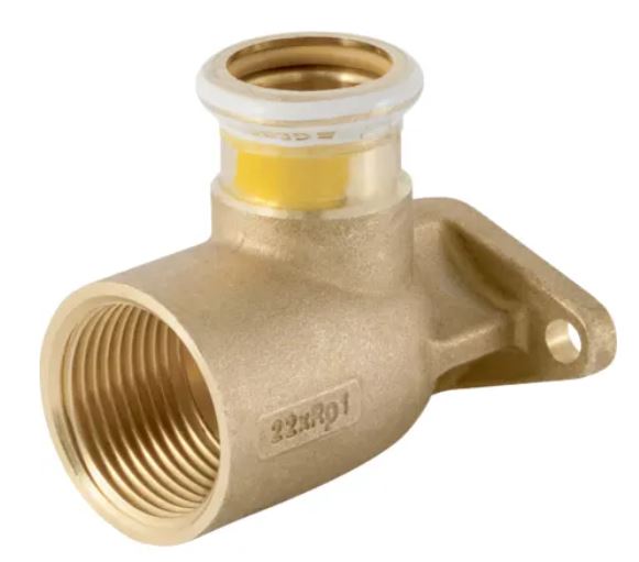 GN911040000 Geberit Mapress Koper Gas Muurplaat 28x3/4 (pers x bi.dr. H=65)