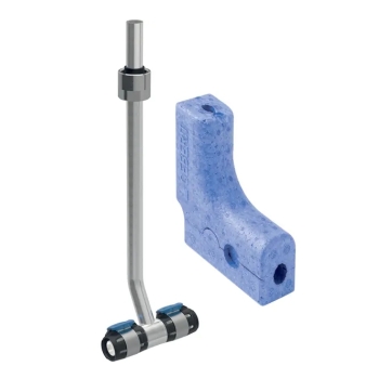 61942022100 Geberit FlowFit T-stuk Radiator Aansluit. 16x15 (L=30, 3/4 euroconus,