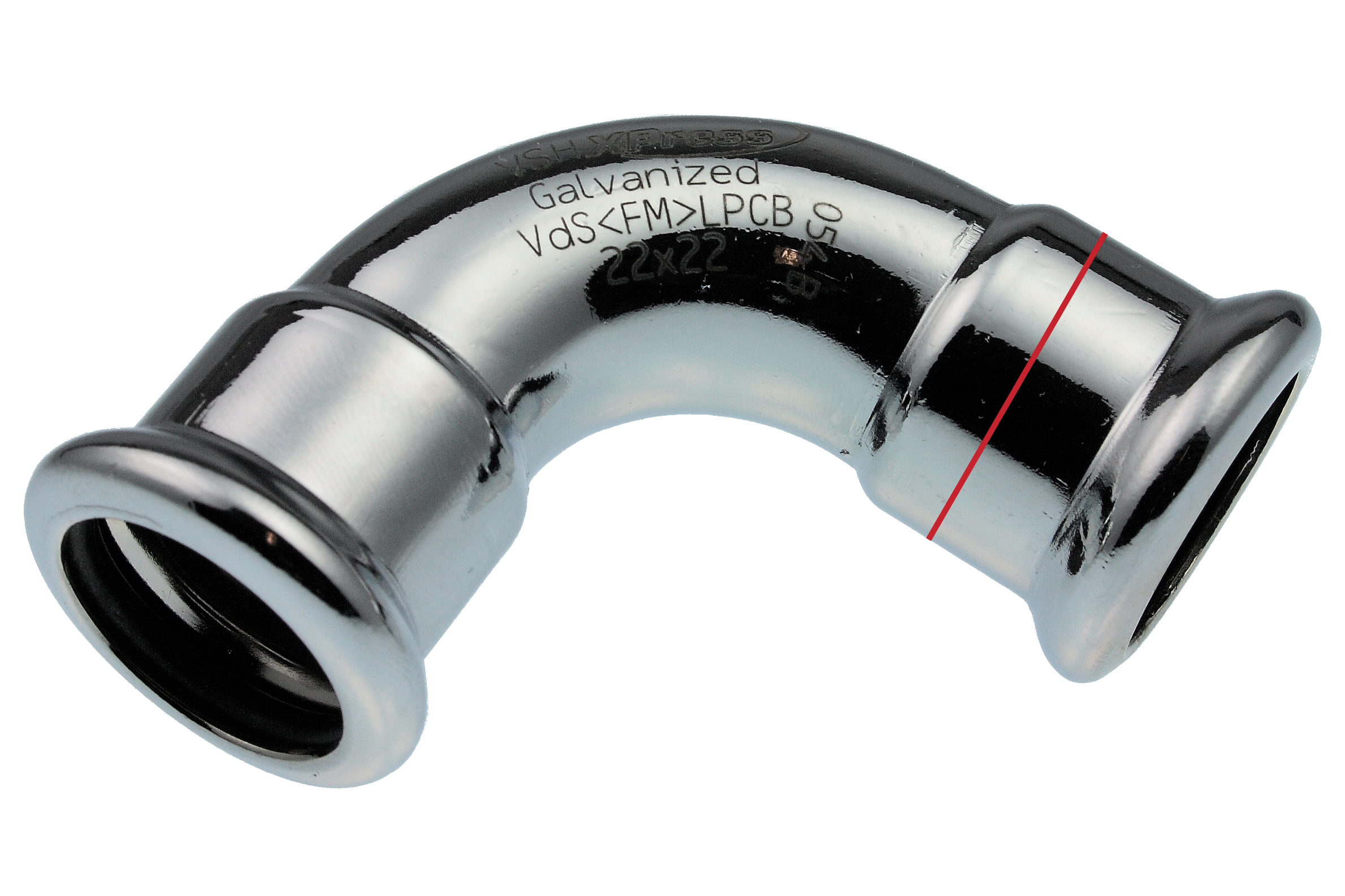 VH620155800000 VSH XPress C-staal 90gr Bocht 15mm (2x pers)