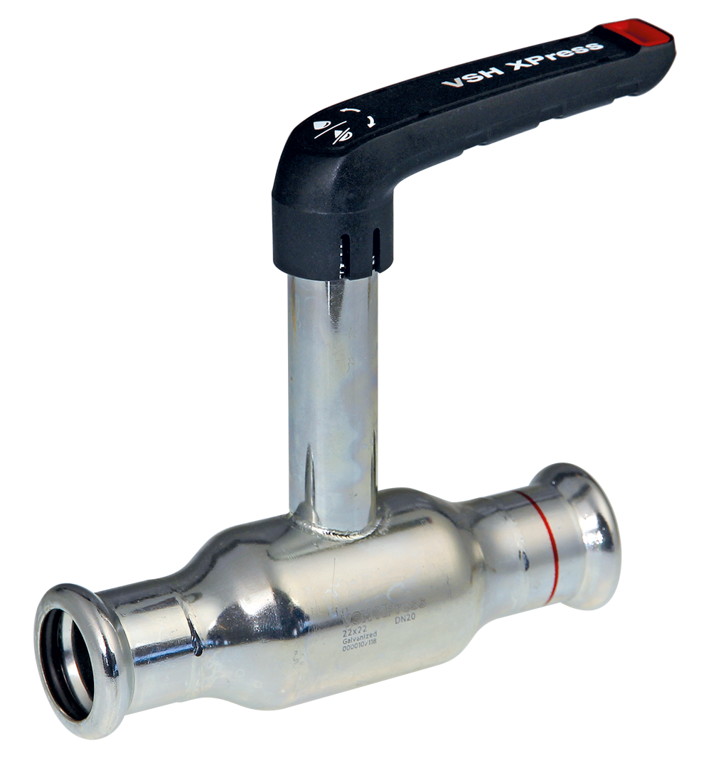 VH101000010100 VSH XPress FullFlow C-staal Kogelkraan 15mm (verlengd, 2x pers)