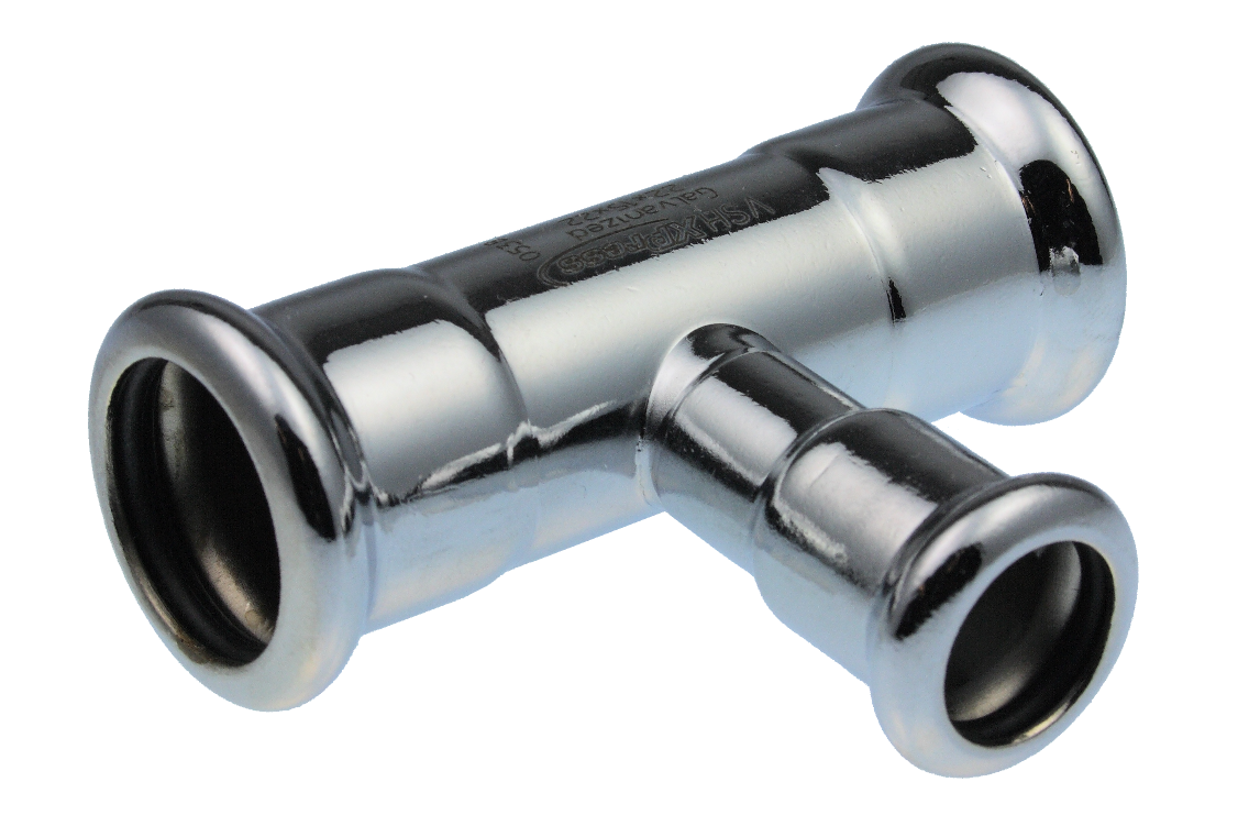 VH620270200000 VSH XPress C-staal T-stuk Verloop 42x28x42 (3x pers)